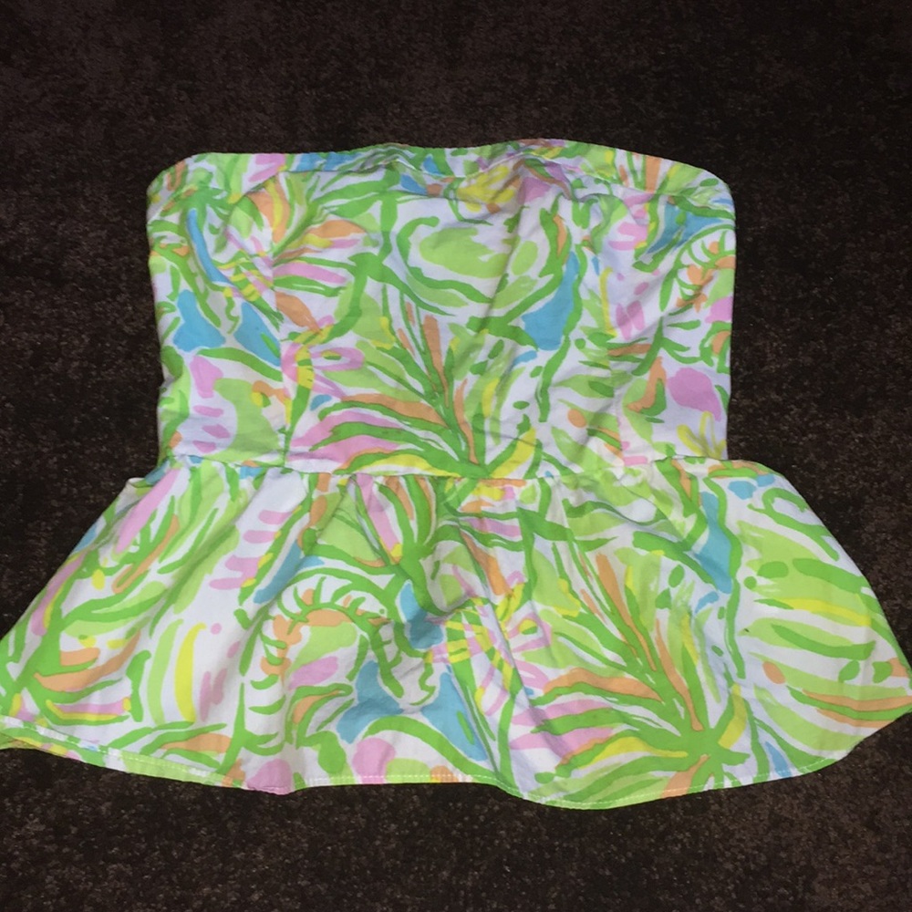 Lilly Pulitzer Size 00 strapless top